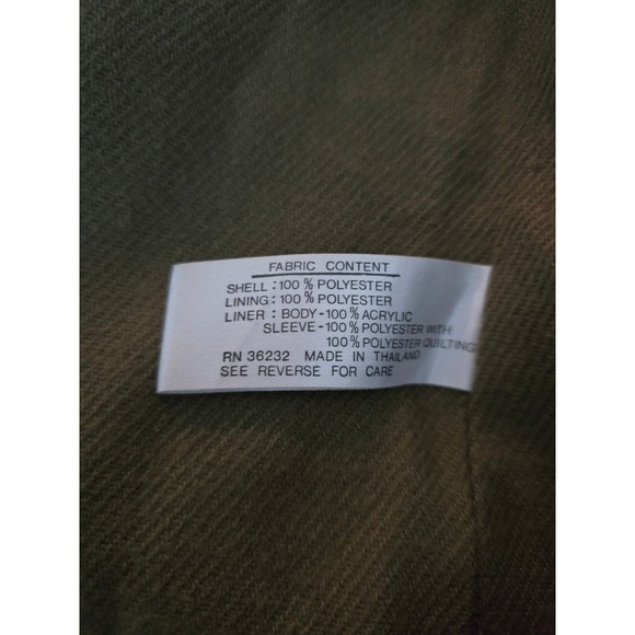 J. Gallery Petite Trench Coat Women 5/6 Olive Green Belted Double Breasted Liner - Picture 7 of 12